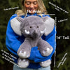 Jumbo Elephant Stuffed Animal | 4.5Lbs Weighted | 16" Tall | Ultra Soft | Elephant Plushie | Weighted Stuffed Animal
