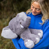 Jumbo Elephant Stuffed Animal | 4.5Lbs Weighted | 16" Tall | Ultra Soft | Elephant Plushie | Weighted Stuffed Animal