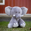 Jumbo Elephant Stuffed Animal | 4.5Lbs Weighted | 16" Tall | Ultra Soft | Elephant Plushie | Weighted Stuffed Animal