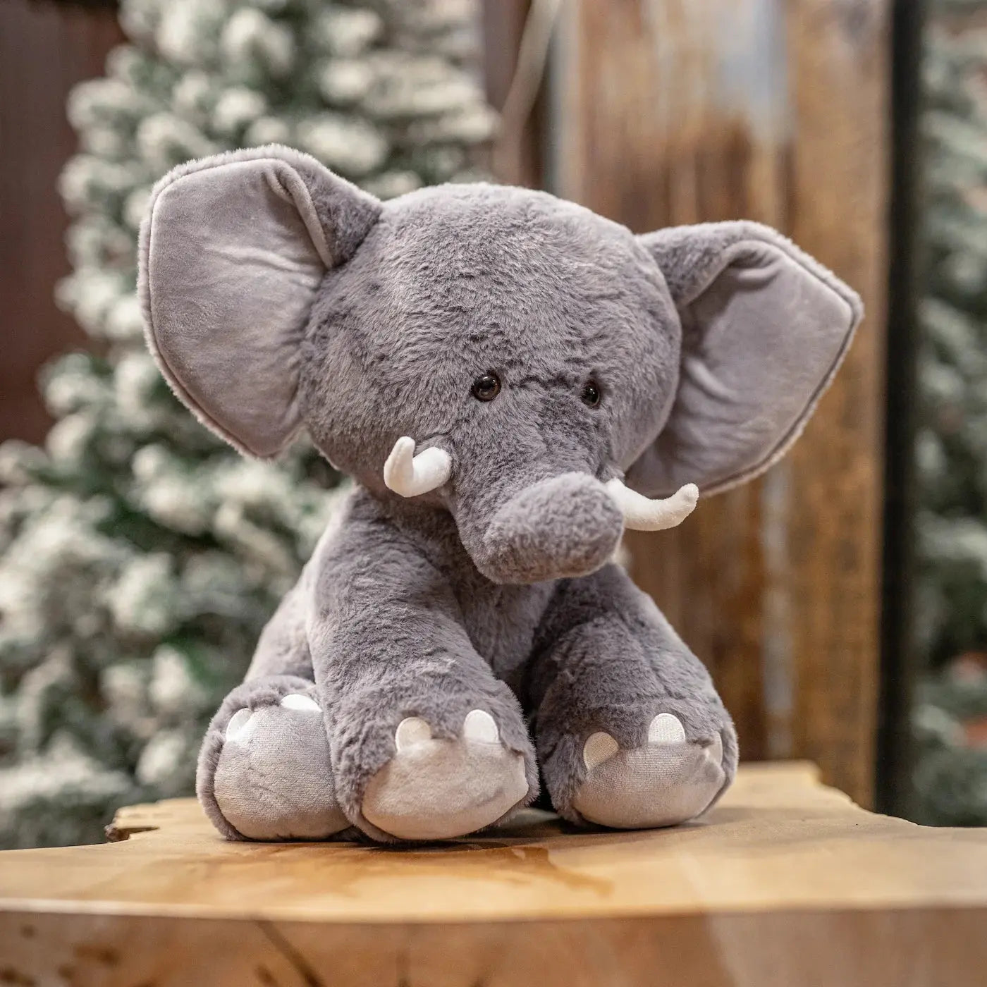 Jumbo Elephant Stuffed Animal | 4.5Lbs Weighted | 16" Tall | Ultra Soft | Elephant Plushie | Weighted Stuffed Animal